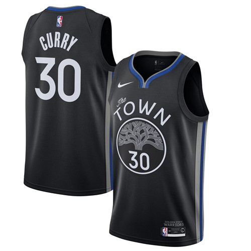 Men's Golden State Warriors #30 Stephen Curry Black NBA 2019 City Edition Stitched Jersey Men's Golden State Warriors #30 Stephen Curry Black NBA 2019 City Edition Stitched Jersey